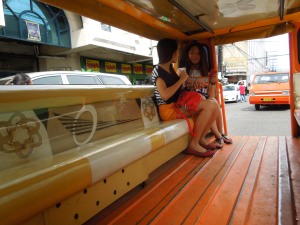 Jeepney Interior:  Bacolod, October 2013