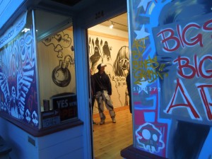 A Fort Bragg Gallery Dedicated to the Graffiti Art of one man, who goes by "Bones"